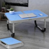 Mesa Notebook Vira Maleta Suporte Estudo Laptop Dobravel De Aluminio Com Tampo Mdf Cama Camping Sofa Portatil
