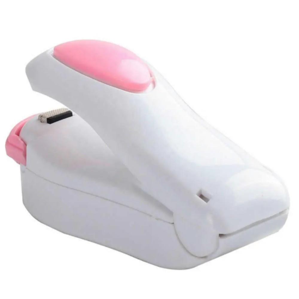 Seladora Manual Maquina Selador Sacole Lacra Alimentos Embalagens Plastico Mini Portatil A Pilha - 3
