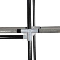 Guarda Roupa Cabideiro Portatil Prateleiras Dobravel Armario Arara Grande Organizador Vermelho - 6