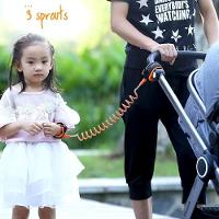 Pulseira Seguranca Infantil Ajustavel Cordinha Passeio Publico Protetor Bebe Crianca Com Trava Laranja - 7