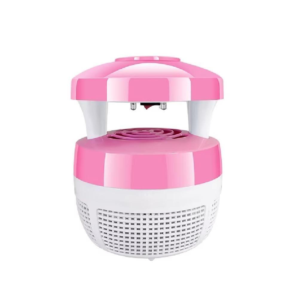 Armadilha Coletor Eletrico Pega Mosquitos Portatil Led Noturno Aspirador De Insetos Domestico Bivolt Rosa - 4
