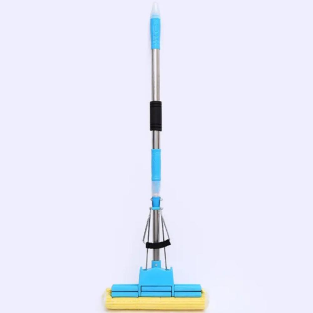 Rodo Magico Mop Flash Cabo Retratil Limpa Seca Esfregao Absorve Limpeza Geral Espuma Multiuso - 3