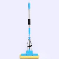 Rodo Magico Mop Flash Cabo Retratil Limpa Seca Esfregao Absorve Limpeza Geral Espuma Multiuso - 3
