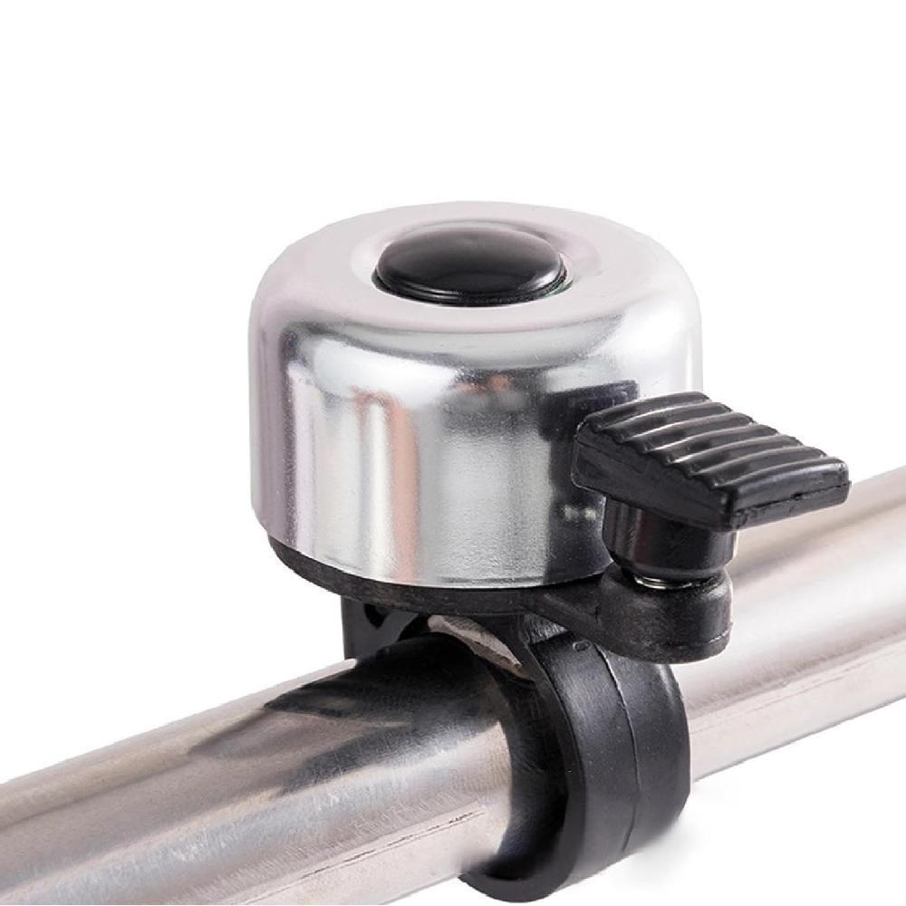 Campainha Sino De Bicicleta Retro Metalico Som Tradicional Design Classico Prata - 5