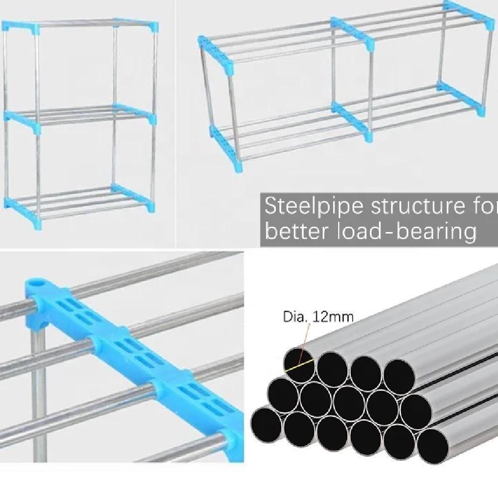 Estante Modular Porta Livros 4 Prateleiras Organizador Brinquedos Quarto Lavanderia Objetos Cozinha Sapateira Multiuso B - 6