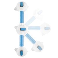Barra Apoio Tripla Suporte Banheiro Deficiente 2 Em 1 Ventosas Resistente Alca Banho Idoso Ventosa Articulada Portatil V - 5