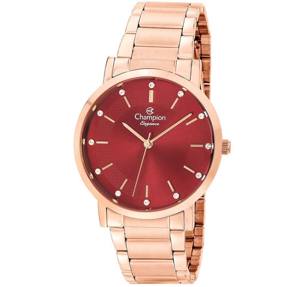 Relógio Champion Feminino Elegance Rosê Cn25627i - 1