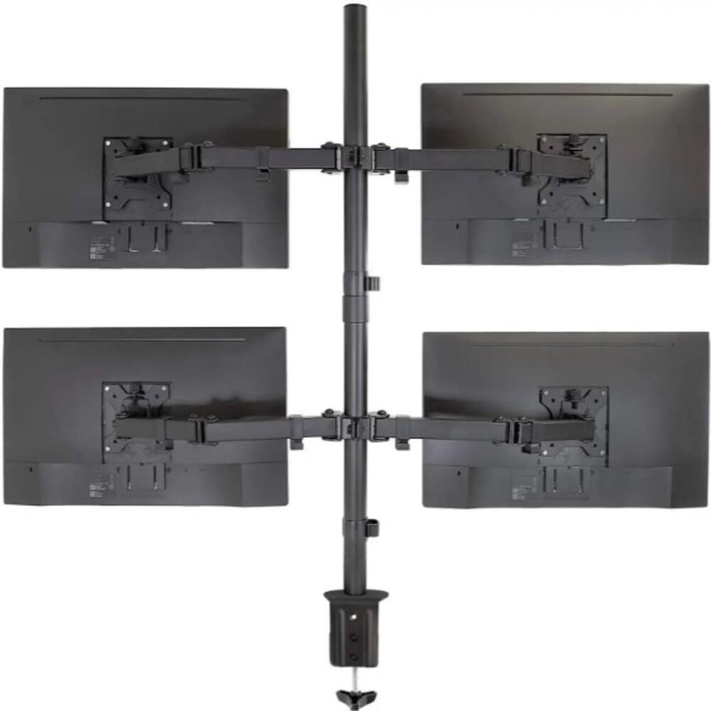 Suporte 4 Monitores Articulado Gamer Tv Braço Mesa Bancada Estudio Podcast Completo Ajustavel Universal Luxo - 2