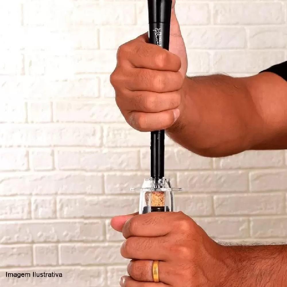 Saca Rolha Abridor Vinho Bomba De Pressão De Ar Pneumatico Air Pump Garrafa Sommelier Profissional Luxo Premium - 4