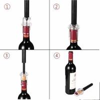 Saca Rolha Abridor Vinho Bomba De Pressão De Ar Pneumatico Air Pump Garrafa Sommelier Profissional Luxo Premium - 7