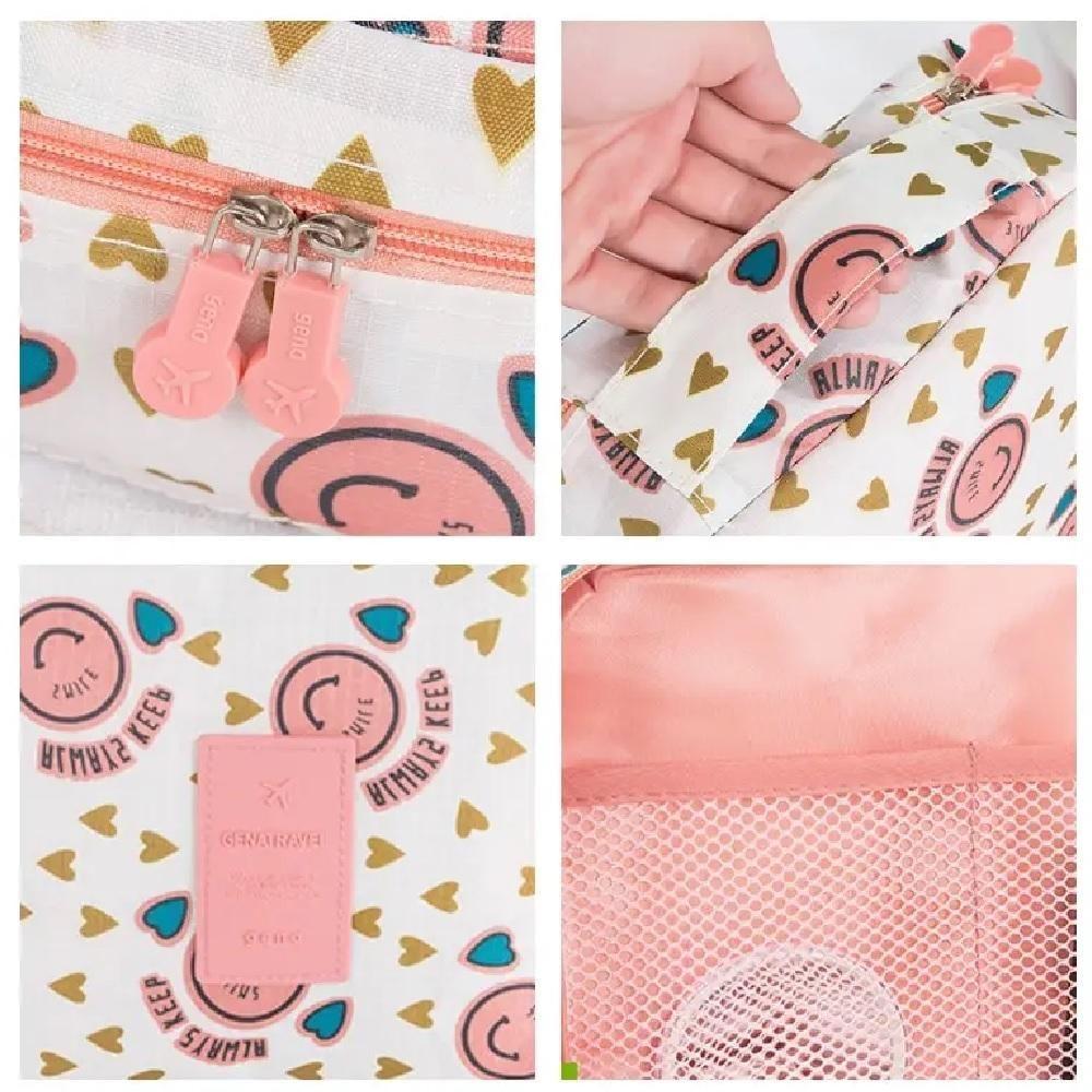 Maleta Necessaire Cosmeticos Frasqueira De Viagem Bolsa Maquiagem Organizador Academia Mala Multiuso - 5