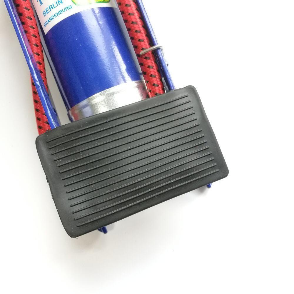 Bomba Ar Alta Pressao Pedal Manometro Encher Pneu Bola Boia Colchao Inflavel Bike Bicicleta Moto Bola - 3