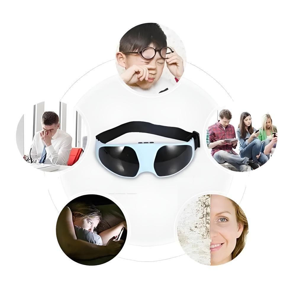 Oculos Massageador De Olhos Anti Rugas Olheira Eletrico Com Vibracao Magnetica Terapia Pele Nervo Otico Acupuntura - 9