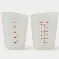 Copo Medidor Dosador Silicone Flexivel Jarra Medidora Graduado 500ml Quimica Confeitaria Xicara Cozinha Culinaria Multiu - 3