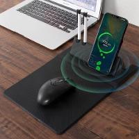 Carregador Celular Inducao Sem Fio Escritorio 3 Em 1 Mousepad Wireless Base Mouse Pad Gamer Compativel Universal Fonte P - 2
