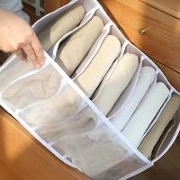 Organizador De Gaveta Guarda Roupa Closet Porta Camiseta Jeans Dobravel 7 Divisorias Grande - 6