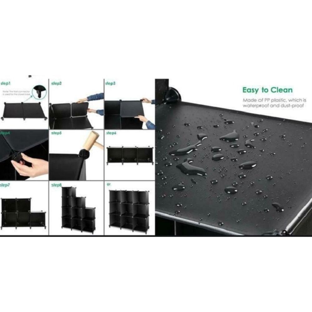 Guarda Roupa Infantil Organizador De Brinquedos Portatil Castelo Sapateira Modular Kangur - 3