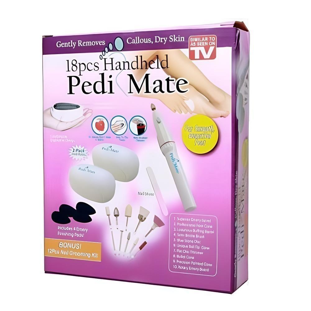 Kit Para Pedicure Manicure Removedor De Calos Completo Com Polidor De Unhas Lixador Esfoliador E Rachaduras - 5