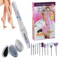 Kit Para Pedicure Manicure Removedor De Calos Completo Com Polidor De Unhas Lixador Esfoliador E Rachaduras - 1