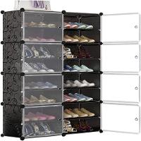 Sapateira Dupla Gigante Armario Modular Ajustavel Organizador 16 Prateleiras Porta Sapatos Brinquedos Roupas Grande 32 P - 3