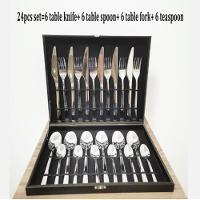 Kit Faqueiro Maleta Premium 24 Peças Conjunto Talheres Inox Estojo Madeira Completo Luxo