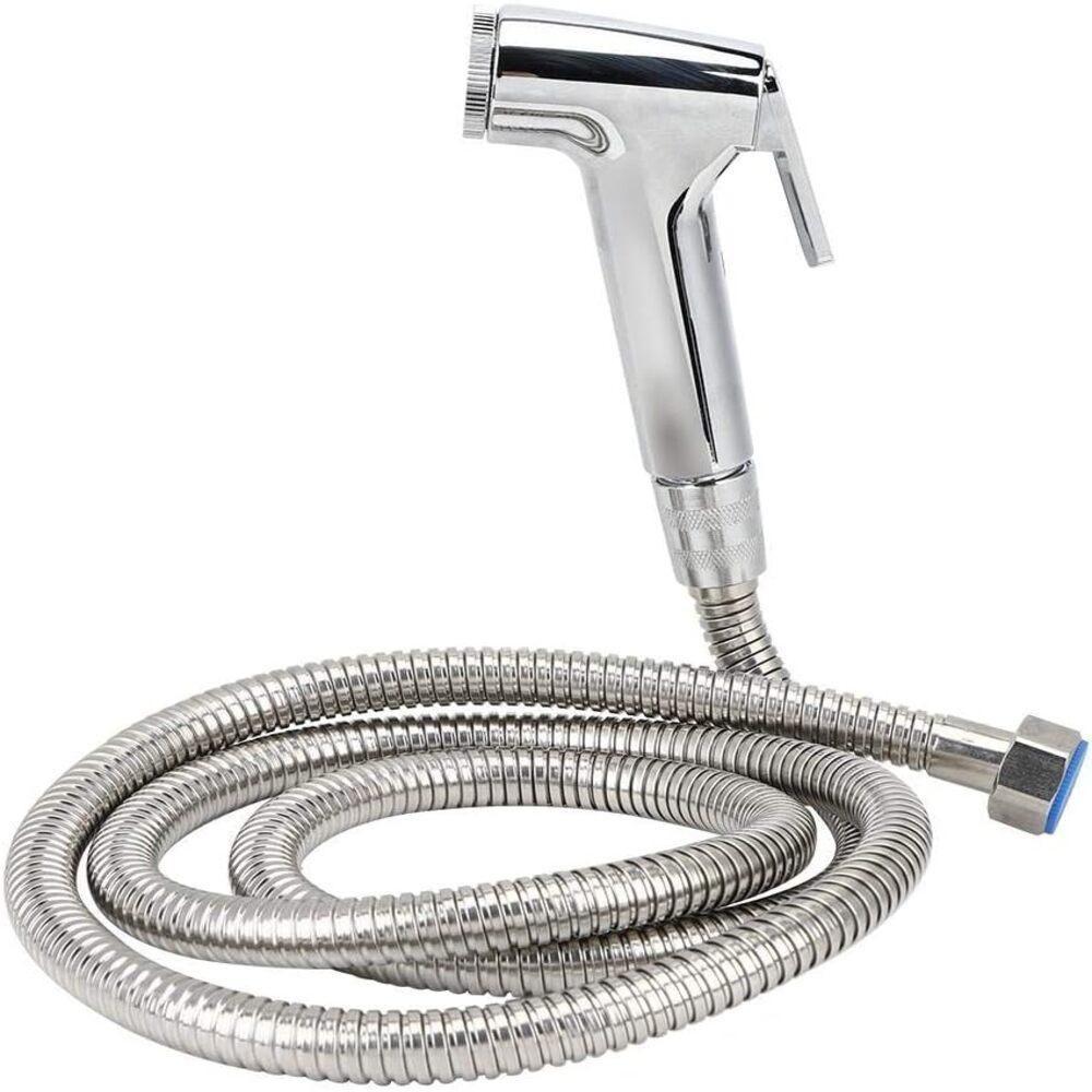 Ducha Higienica Intima Cromada Abs Com Gatilho Completa Para Banheiro Flexivel Mangueira 1m Luxo - 6