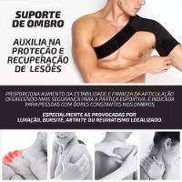 Protetor De Ombro Ombreira Suporte Fratura Ortopedico Artrite Alivio Dor Academia Ergonomico Neoprene Bilateral - 2