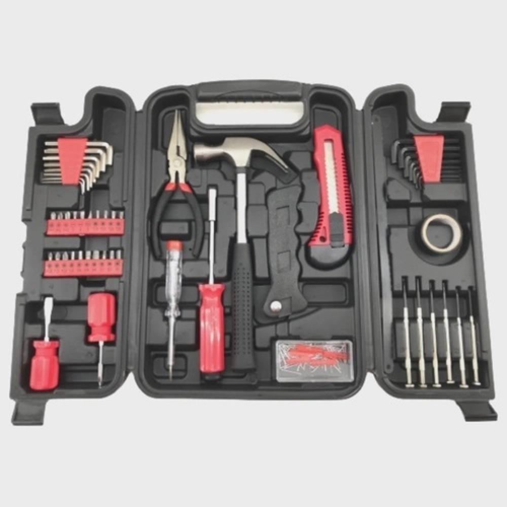 Kit De Ferramentas Completa 142 Peças Maleta Chaves Martelo Soquetes Jogo Multiuso Manuais - 2