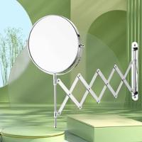 Espelho De Aumento 5x Sanfonado Articulado De Parede Extensivel Pantografico Dupla Face Para Banheiro Barbear Maquiagem - 8