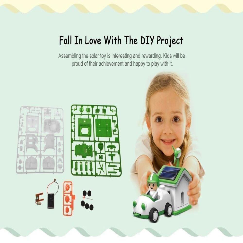 Kit Robo Carrinho E Casa Solar Brinquedo Infantil 3 Em 1 Robotica Com Catavento Educativo Recarregavel - 7