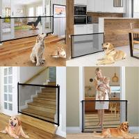 Grade Protecao Criança Bebe Cao Cachorro Expansiva Rede Dobravel Portatil Portao Segurança Tela Em Nylon Sem Furos Escad - 5