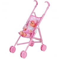 Boneca Bebe Com Carrinho De Passeio Dobravel Infantil Reborn Brinquedo