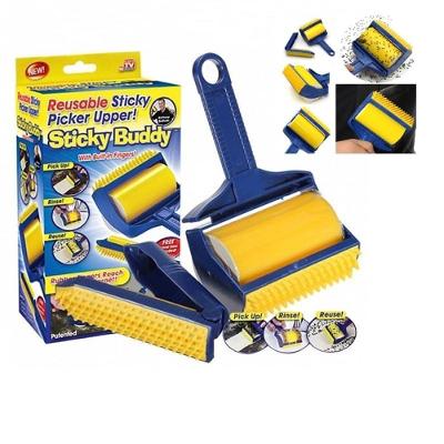 Rolo Removedor De Pelos Escova Magica Kit Lavavel 2 Em 1 Caes Gato Pet Comida Farelo Sofa Carro