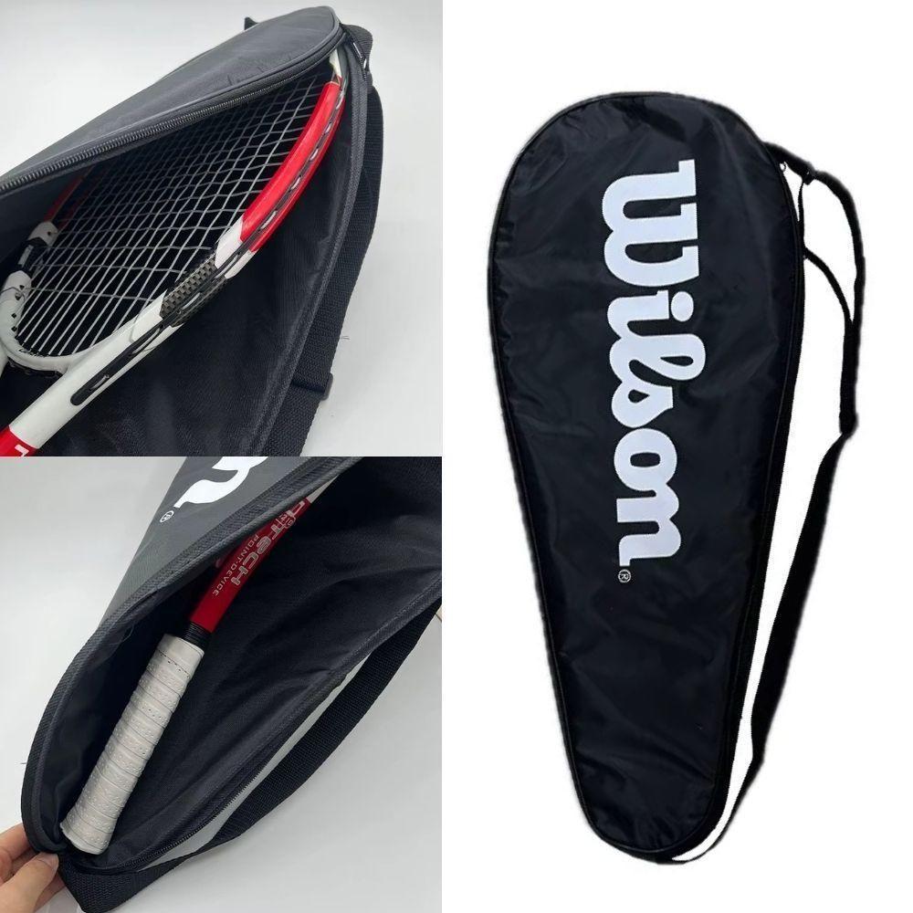 Capa Raqueteira 2 Raquetes Tenis De Quadra Bolsa Profissional Ajustavel Tenista Alça Ombro Ziper Mochila Tennis Badminto - 2