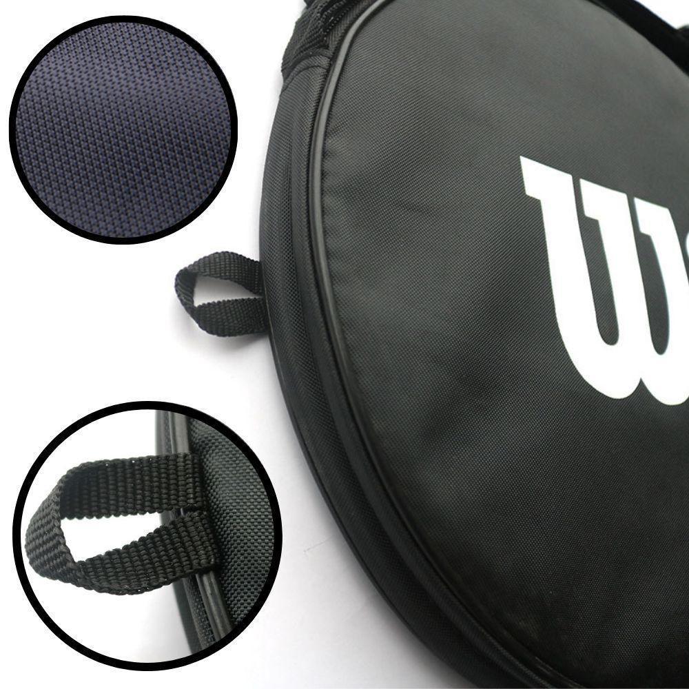 Capa Raqueteira 2 Raquetes Tenis De Quadra Bolsa Profissional Ajustavel Tenista Alça Ombro Ziper Mochila Tennis Badminto - 8