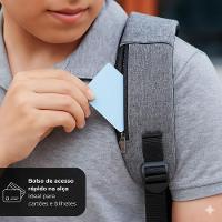 Mochila Executiva Para Notebook Com Entrada Usb Azul - 2