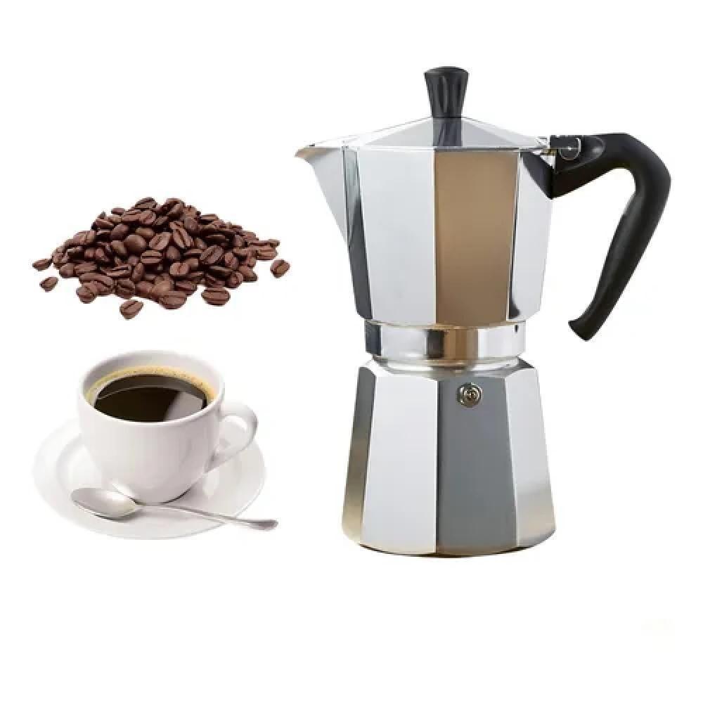 Cafeteira Italiana Grande 12 Xicaras Cafe Expresso Long Manual Moka Premium Em Aluminio Camping Coffe 600ml - 1