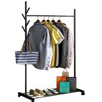 Organizador Guarda Roupa Arara Cabideiro Sapateira Rack 30kg Expositor Ganchos Multiuso Rodinhas - 1