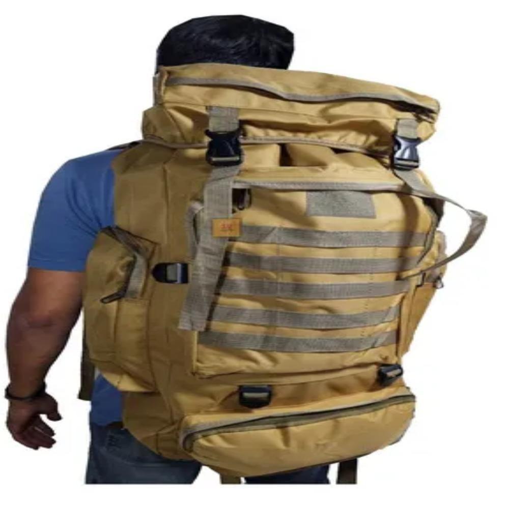 Mochila Militar Camping 100 Litros Camuflada Tatica Gigante Bolsa Impermeavel 100l Reforcada Viagem Trilha Acampamento I - 9