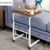 Mesa Notebook Rodinhas Altura Ajustavel Home Office Multifuncional Computador Escrivaninha Sala Marrom - 2