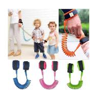 Pulseira De Seguranca Infantil Guia Crianca Anti Perda Coleira Ajustavel Controle Cordao Passeio Shopping Cor:laranja;ta - 1
