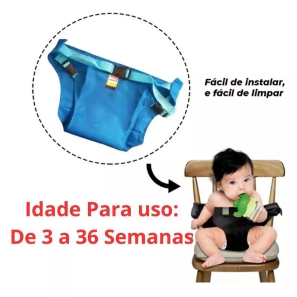 Cadeirinha Alimentacao Bebe Portatil Assento Infantil Refeicao Com Cinto De Segurança Ajustavel Viagem Restaurante - 4