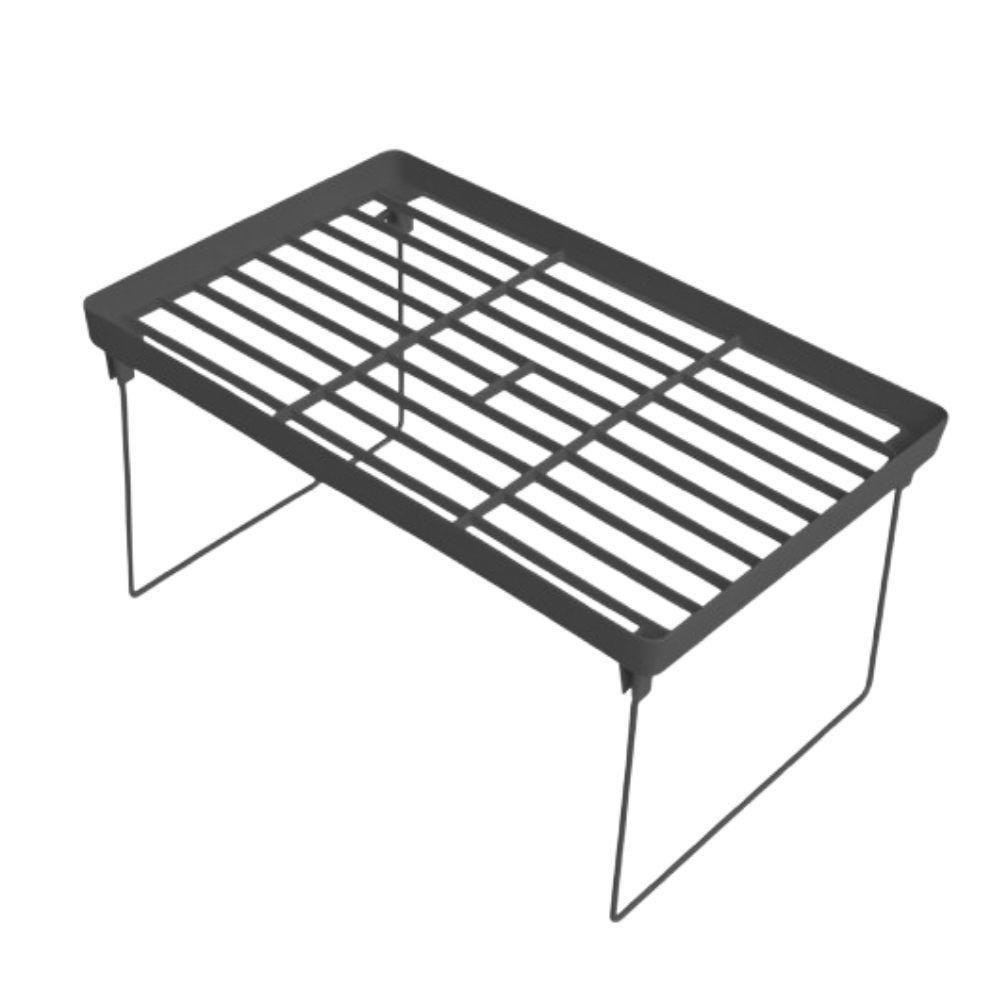 Prateleira Dobravel Armario Organizador Empilhavel Ajustavel Multifuncional Cozinha Pia Banheiro Mesa Sapateira Estante - 2