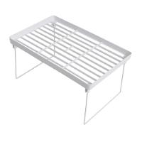 Prateleira Dobravel Armario Organizador Empilhavel Ajustavel Multifuncional Cozinha Pia Banheiro Mesa Sapateira Estante - 3