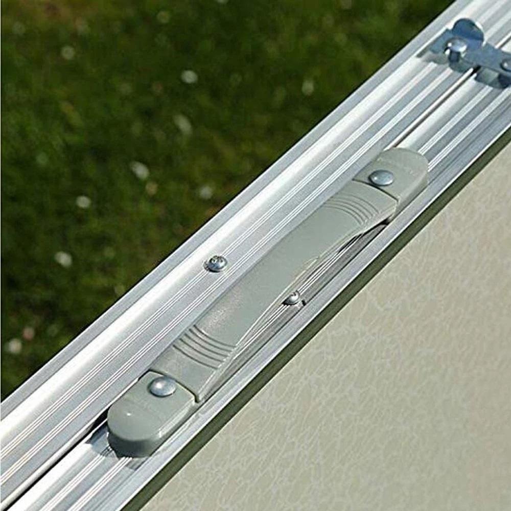 Mesa Dobravel Vira Maleta Mesinha Portatil Aluminio Grande 120x60cm Alca Transporte Praia Camping Pesca Festa Multiuso - 6