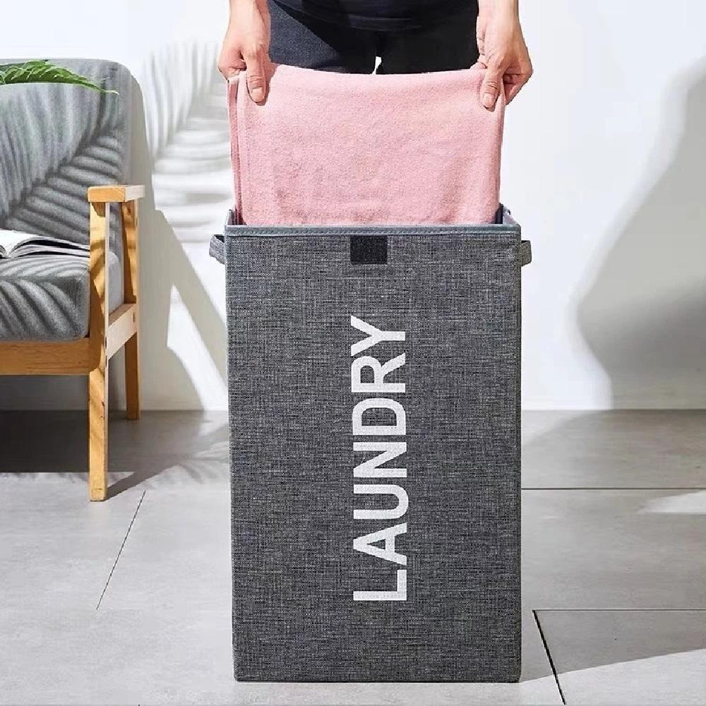 Cesto Roupa Suja Organizador Multiuso Dobravel Roupeiro Lavanderia Quarto Banheiro Com Tampa Portatil - 3