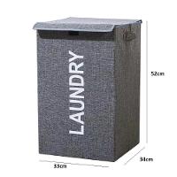 Cesto Roupa Suja Organizador Multiuso Dobravel Roupeiro Lavanderia Quarto Banheiro Com Tampa Portatil - 7