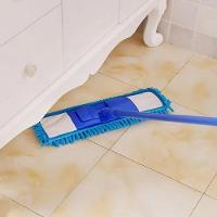 Rodo Esfregao Mop Vassoura Absorvente Microfibra Tira Po Lava Limpa Varre Pisos Vidros Limpeza Cabo Retratil - 8