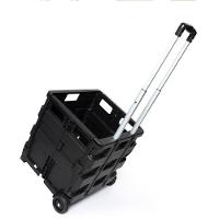Carrinho Compras Dobravel 45kg Transporte Cesto Multiuso Tampa Feira Ferramentas Roda Vira Maleta - 7
