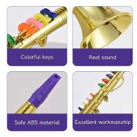 Saxofone Infantil Clarinete Flauta Mini Acustico Instrumento Musical Criança Brinquedo Iniciantes